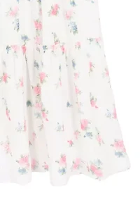 Girls 7-16 Ivy Floral Textured Woven Maxi Dress