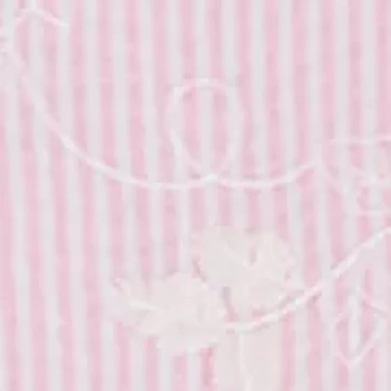 Girls 7-16 Floral Striped Dress