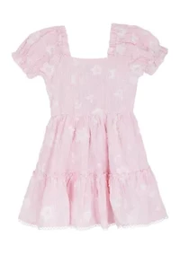 Girls 7-16 Floral Striped Dress