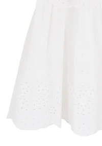 Girls 7-16 Tiered Eyelet Dress