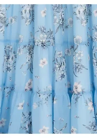 Girls 7-16 Floral Smocked Maxi Dress