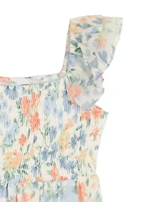 Girls 7-16 Floral Hi Low Maxi Dress