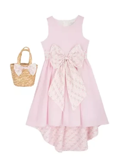 Girls 7-16 Seersucker Hi Low Dress