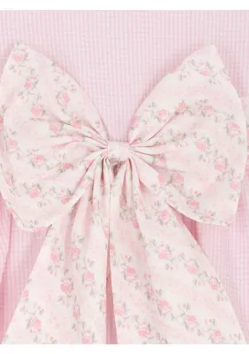 Girls 7-16 Seersucker Hi Low Dress