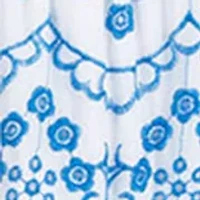 Girls 7-16 Embroidered Eyelet Maxi Dress