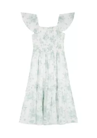 Girls 7-16 Toile Maxi Dress