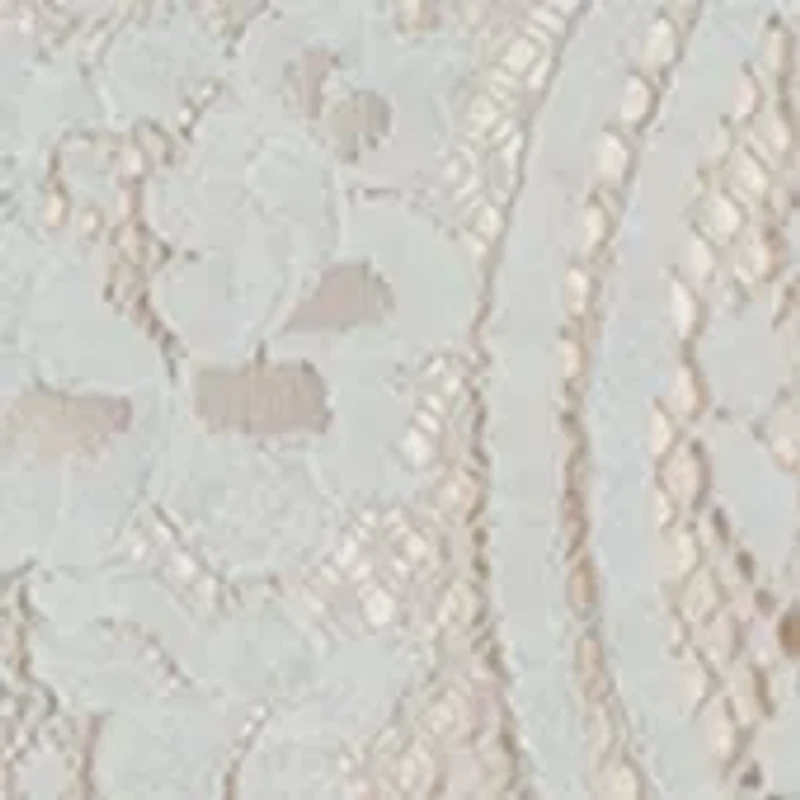 Girls 7-16 Ivory Lace Bodice to Taupe Skirt Dress