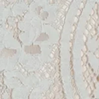 Girls 7-16 Ivory Lace Bodice to Taupe Skirt Dress