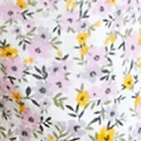 Girls 7-16 Floral Printed Top and Pants Set