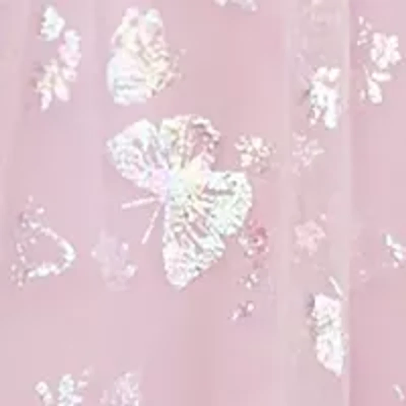 Girls 4-6x Iridescent Butterfly Mesh Dress