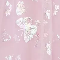 Girls 4-6x Iridescent Butterfly Mesh Dress