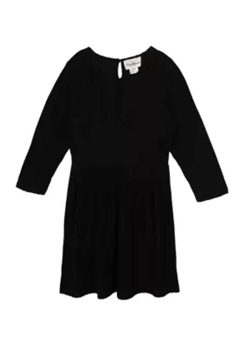 Girls 4-6x Bow Knit Cardigan and Dress Set