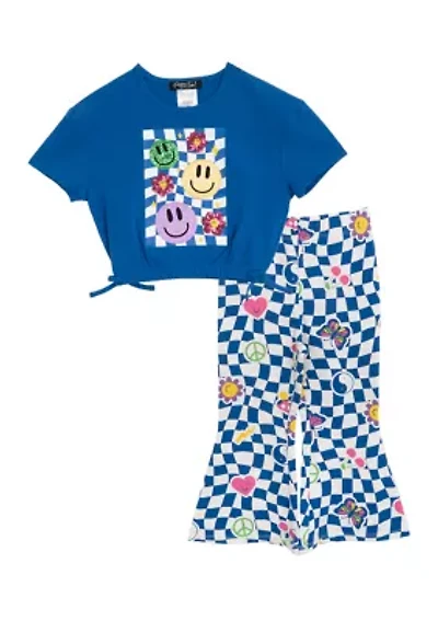 Girls 4-6x Groovy Smiley Faces Set