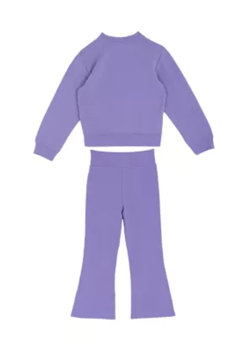 Girls 4-6x Purple Sequin Star Set