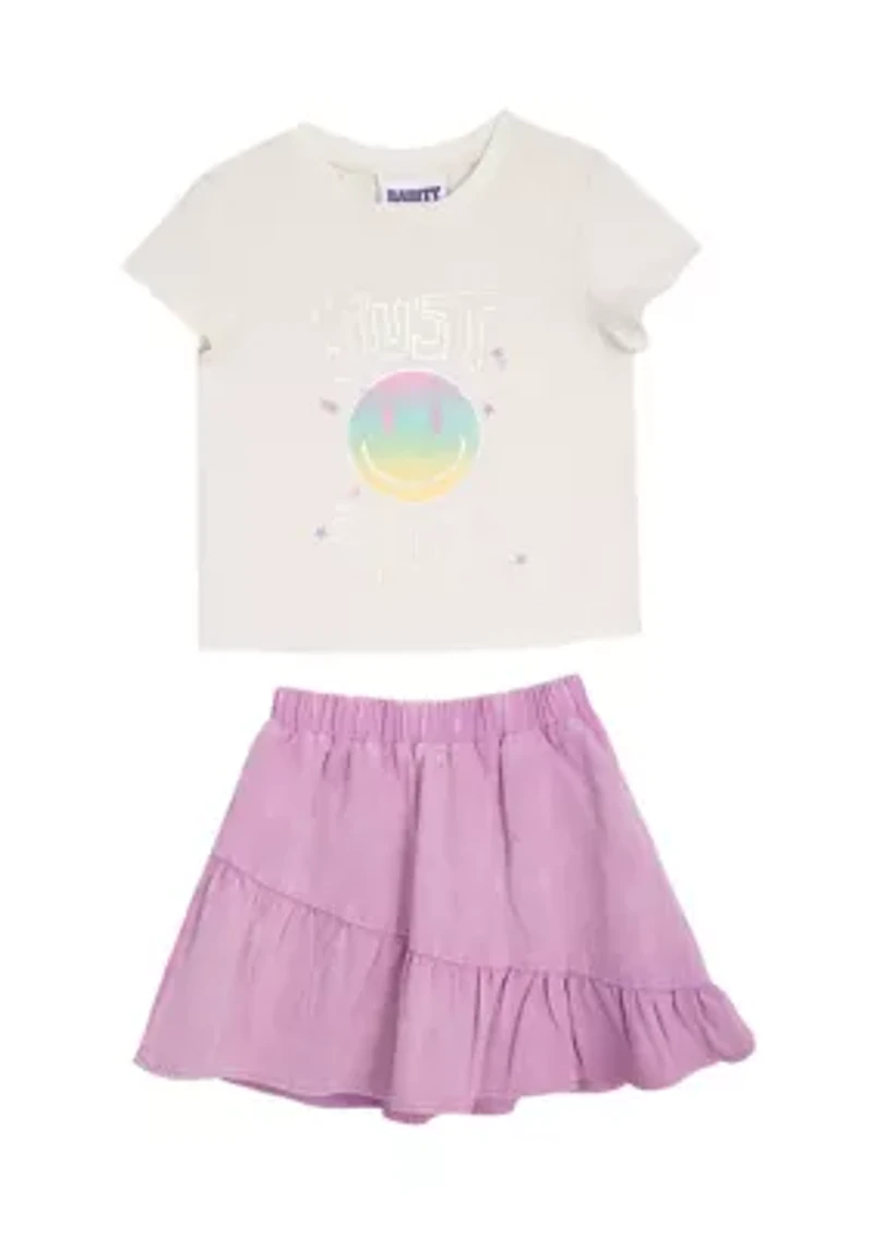 Girls 4-6x Just Smile Skort