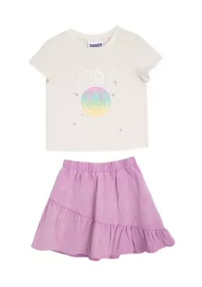 Girls 4-6x Just Smile Skort