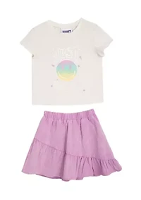 Girls 4-6x Just Smile Skort
