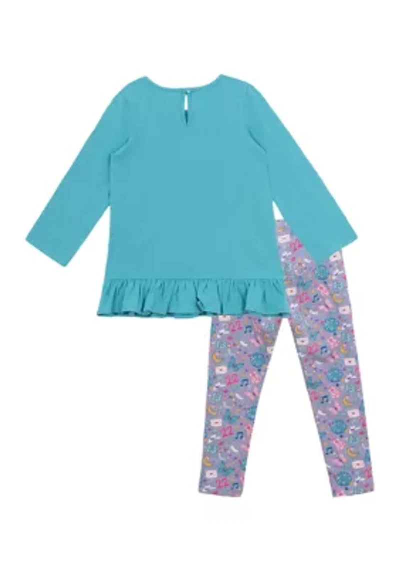 Girls 4-6x Cat Legging Set