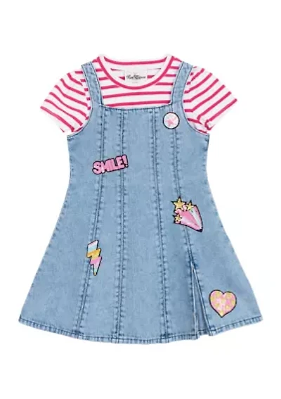 Girls 4-6x Denim Jumper