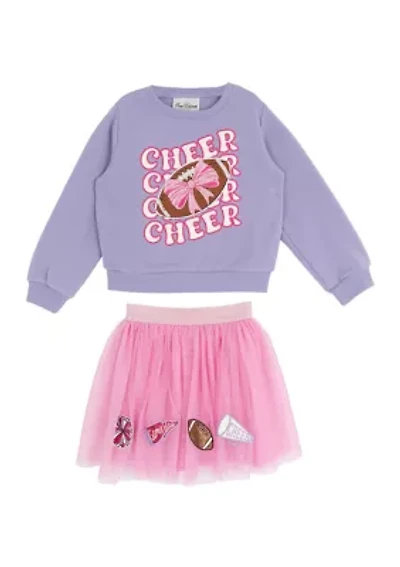 Girls 4-6x Cheer Skirt Set