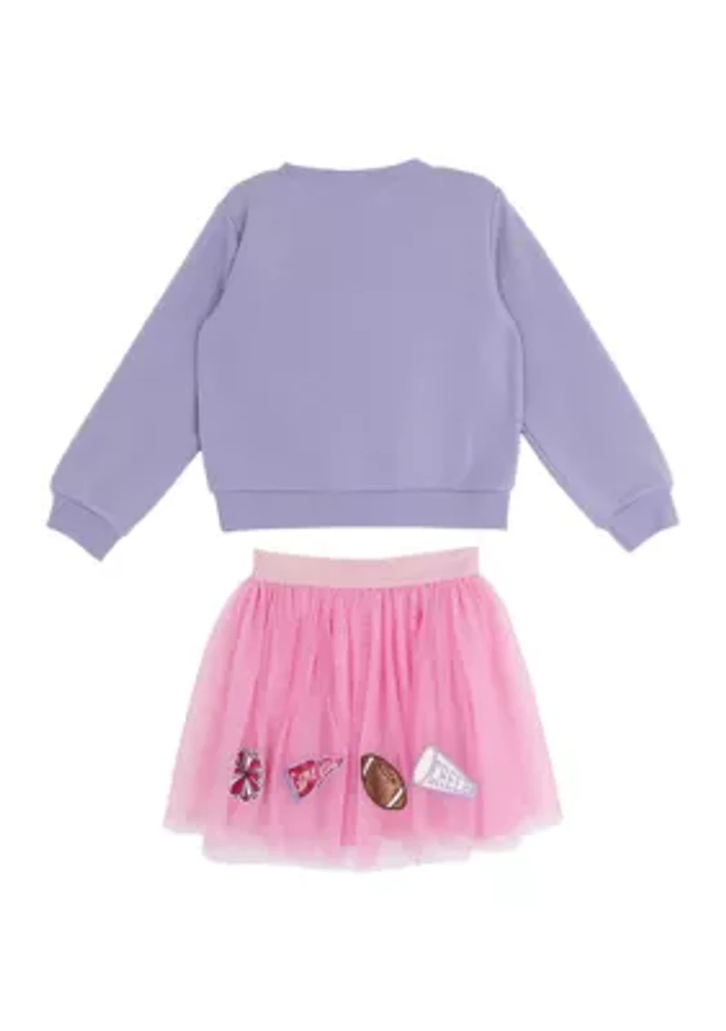 Girls 4-6x Cheer Skirt Set