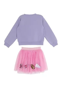Girls 4-6x Cheer Skirt Set