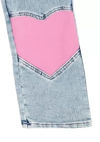 Girls 4-6x Pink Heart Jean Set