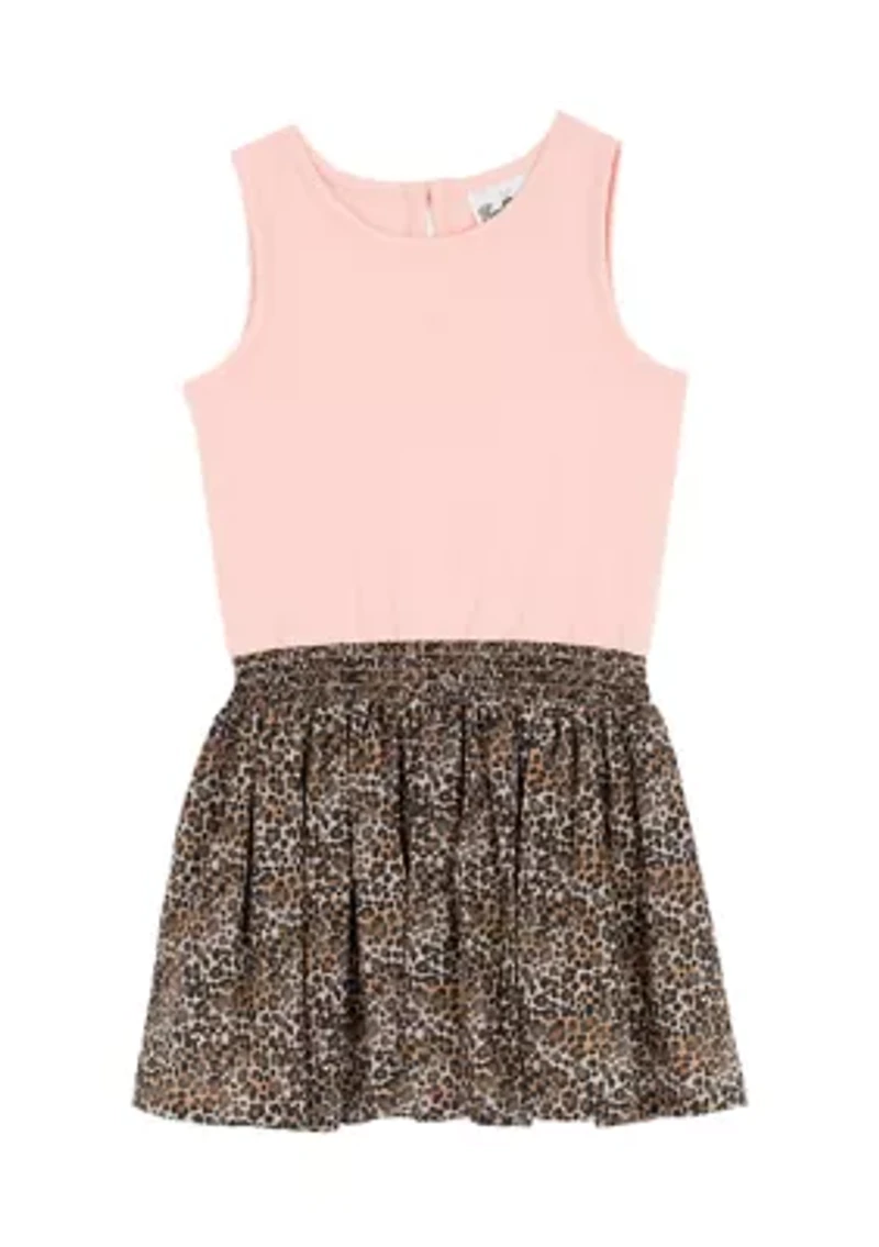 Girls 4-6x Paris Sweater Cheetah Skirt