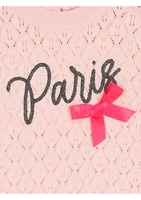 Girls 4-6x Paris Sweater Cheetah Skirt