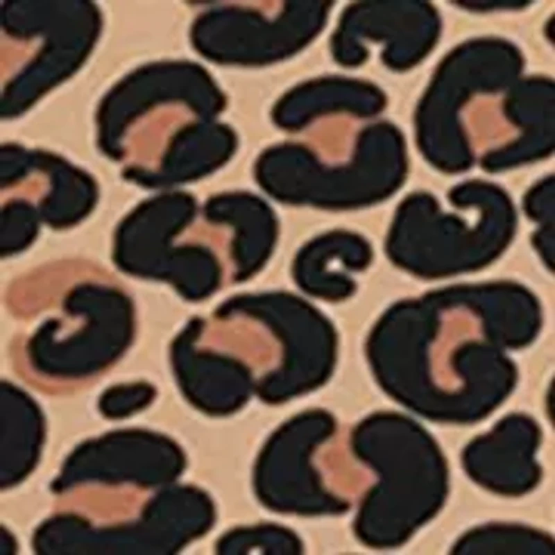 Girls 4-6x Long Sleeve Cheetah Print Drop Waist Dress
