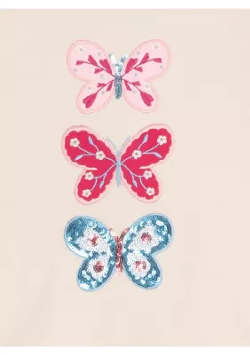 Girls 4-6x Buttefly Top and Legging Set