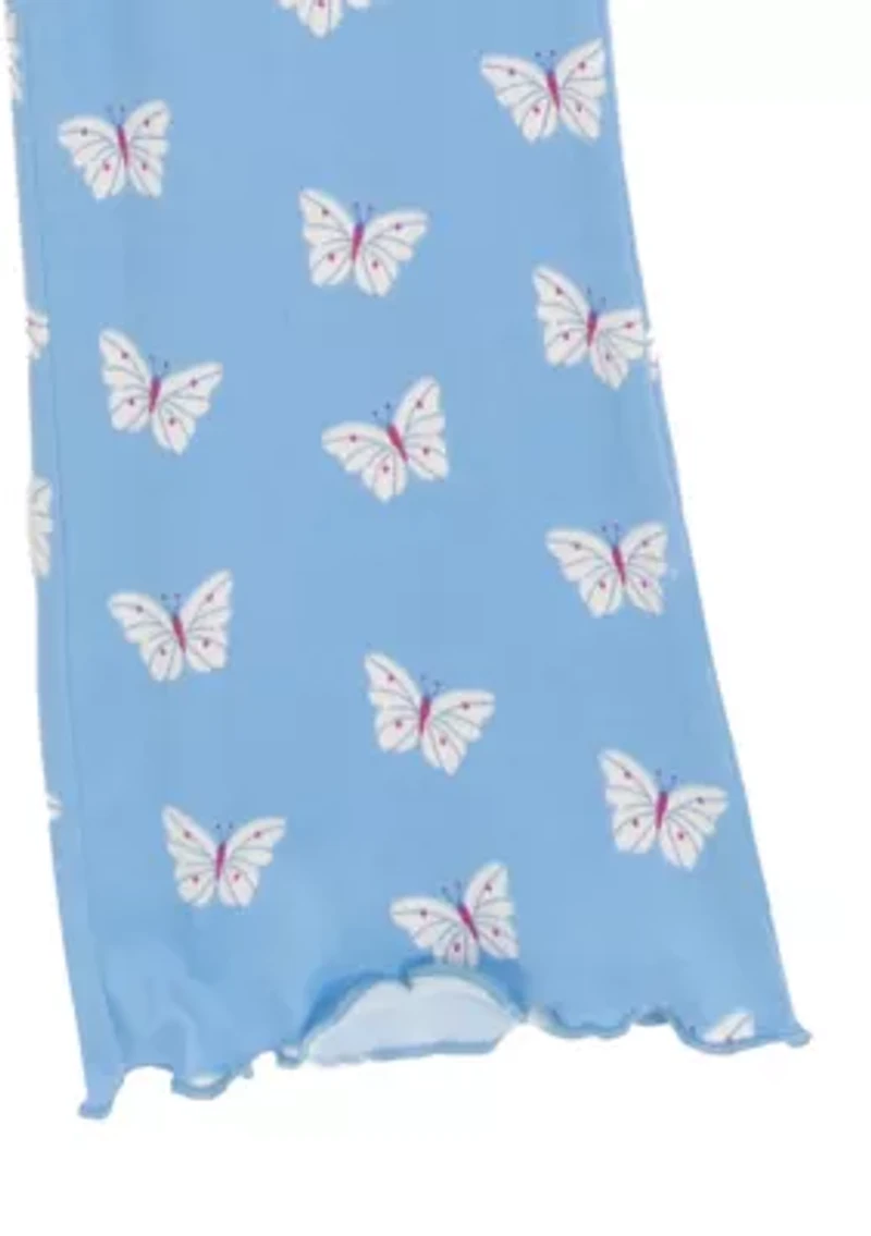 Girls 4-6x Buttefly Top and Legging Set