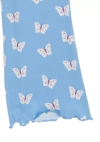 Girls 4-6x Buttefly Top and Legging Set