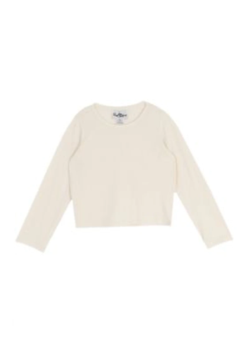 Girls 4-6x Poncho Ruffle Jeans