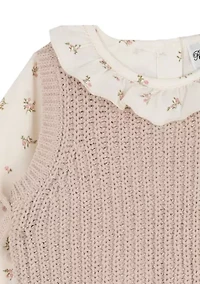 Girls 4-6x Popover Sweater Set