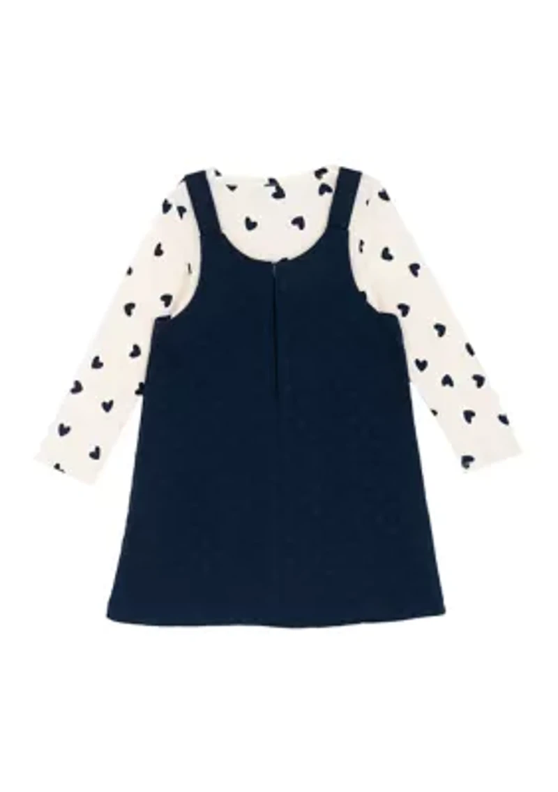 Girls 4-6x Heart Knit Jumper