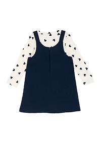 Girls 4-6x Heart Knit Jumper