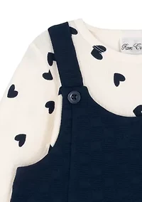 Girls 4-6x Heart Knit Jumper