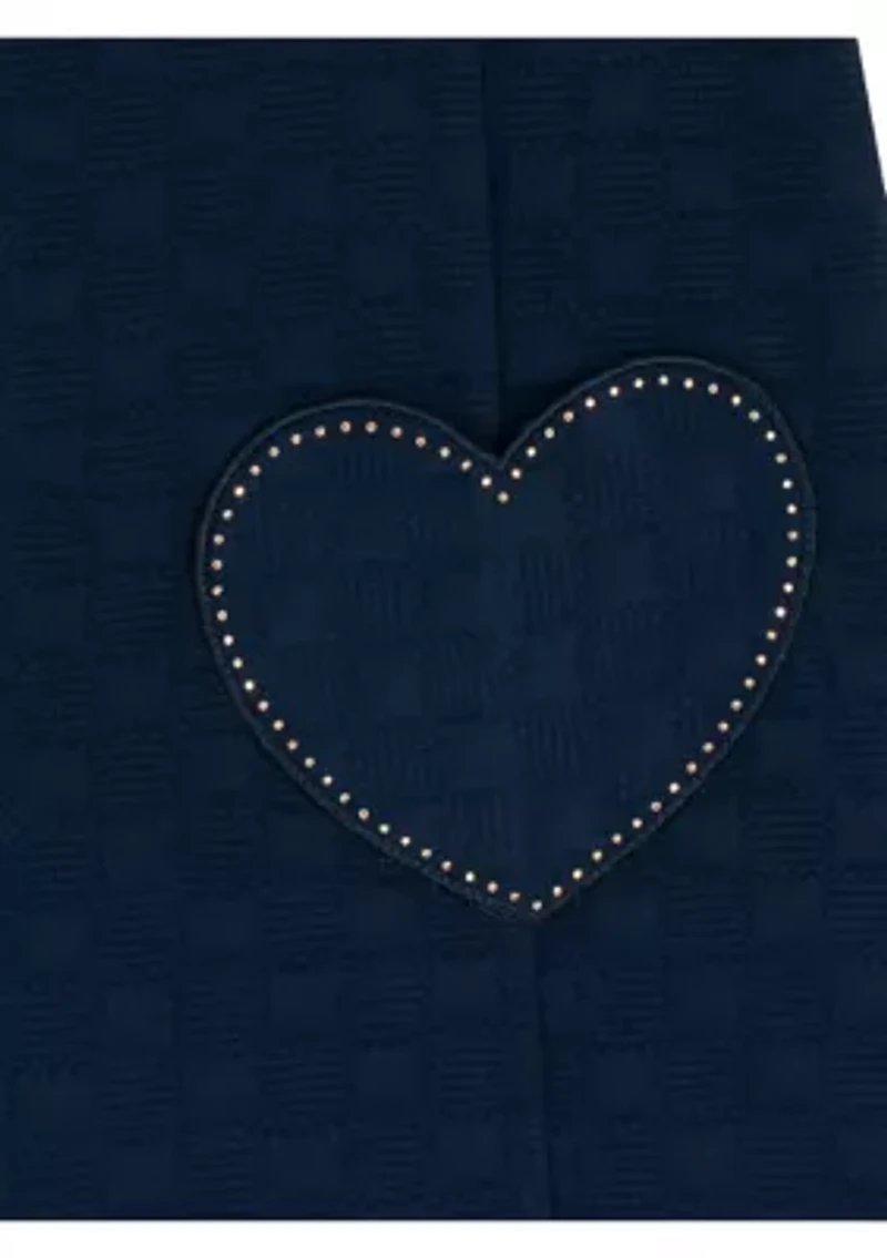 Girls 4-6x Heart Knit Jumper