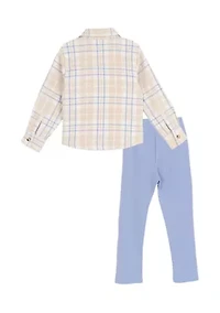 Girls 4-6x 3-Piece Printed Shacket Set