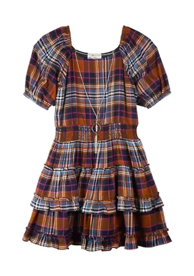 Girls 7-16 Woven Plaid Dress