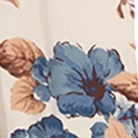 Girls 7-16 Printed Puff Sleeve Babydoll Dress