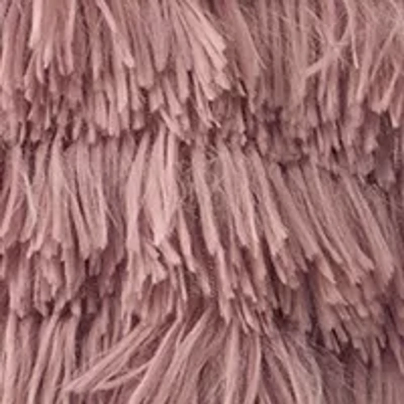 Girls 7-16 Rib Knit Mock Neck Shift Dress with Fringe Faux Fur Jacket
