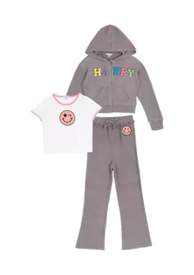 Girls 7-16 3-Piece Happy Set
