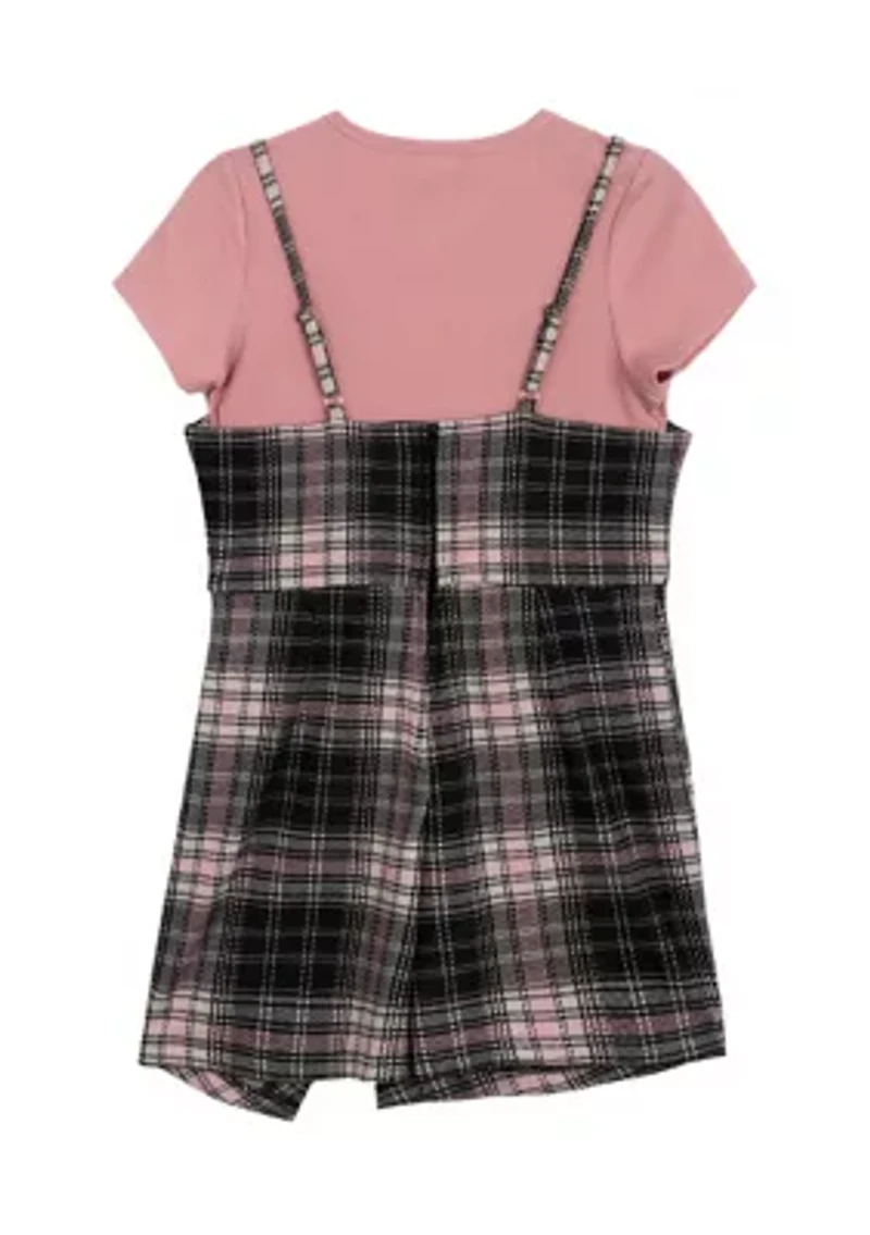 Girls 7-16 Printed Jumper Dress