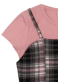 Girls 7-16 Printed Jumper Dress