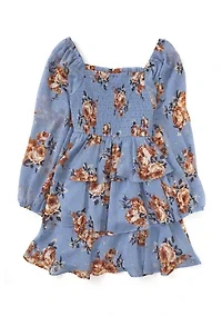 Girls 7-16 Floral Printed Blouse