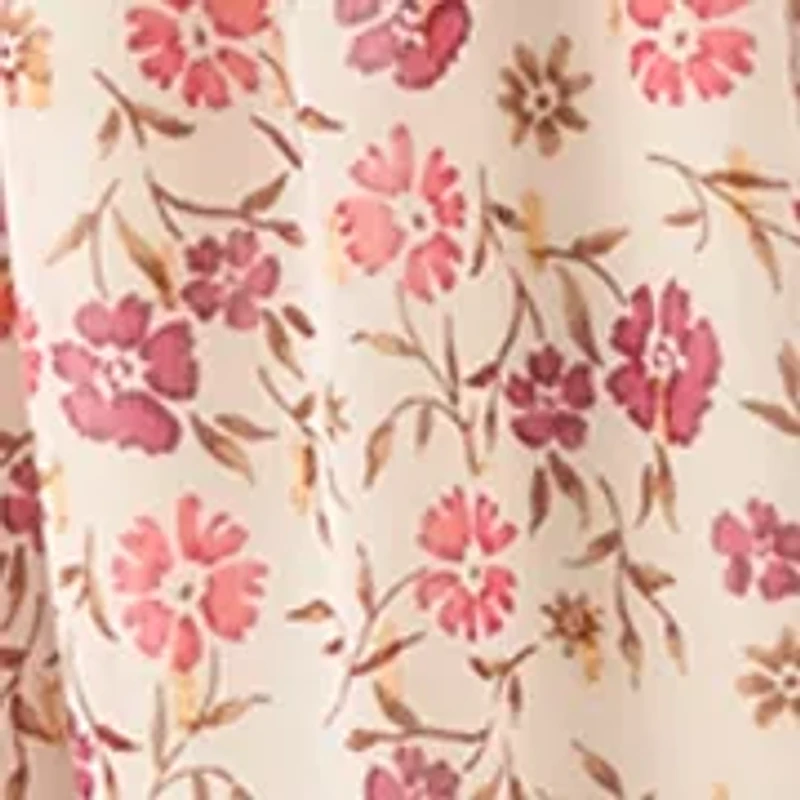 Girls 7-16 Smocked Floral Chiffon Dress