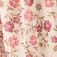 Girls 7-16 Smocked Floral Chiffon Dress