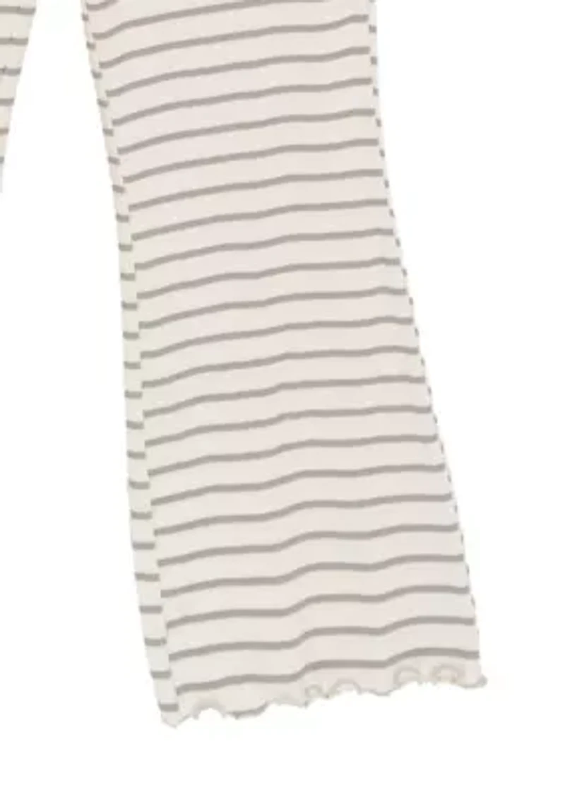 Girls 7-16 Dot Stripe Set